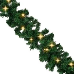 VidaXL Christmas Garland With LED Lights Green 10 M PVC -Deals Vidaxl Store image 5 321491