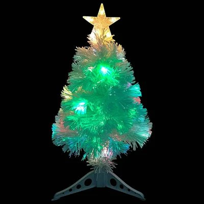 VidaXL Artificial Pre-lit Christmas Tree White 64 Cm Fibre Optic 7 VidaXL Artificial Pre-lit Christmas Tree White 64 Cm Fibre Optic - Image 5