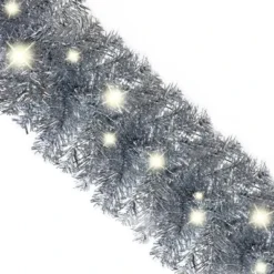 VidaXL Christmas Garland With LED Lights 10 M Silver 19 VidaXL Christmas Garland With LED Lights 10 M Silver -Deals Vidaxl Store image 5 329205