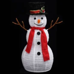 VidaXL Decorative Christmas Snowman Figure With LED Luxury Fabric 60cm 14 VidaXL Decorative Christmas Snowman Figure With LED Luxury Fabric 60cm -Deals Vidaxl Store image 5 329759