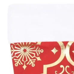 VidaXL Luxury Christmas Tree Skirt With Sock Red 90 Cm Fabric 14 VidaXL Luxury Christmas Tree Skirt With Sock Red 90 Cm Fabric -Deals Vidaxl Store image 5 330275