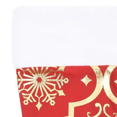 VidaXL Luxury Christmas Tree Skirt With Sock Red 90 Cm Fabric 7 VidaXL Luxury Christmas Tree Skirt With Sock Red 90 Cm Fabric - Image 5