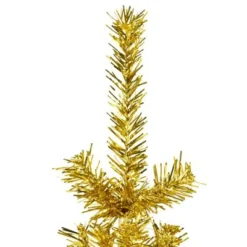 VidaXL Slim Artificial Half Christmas Tree With Stand Gold 120 Cm 18 VidaXL Slim Artificial Half Christmas Tree With Stand Gold 120 Cm -Deals Vidaxl Store image 5 344589