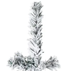 VidaXL Slim Artificial Half Christmas Tree With Flocked Snow 120 Cm -Deals Vidaxl Store image 5 344604