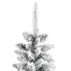 VidaXL Artificial Slim Christmas Tree With Flocked Snow 120 Cm PVC&PE -Deals Vidaxl Store image 5 345193