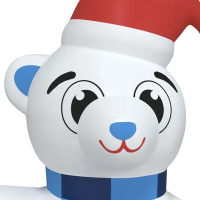 VidaXL Christmas Inflatable Teddy Bear LED 180 Cm 7 VidaXL Christmas Inflatable Teddy Bear LED 180 Cm - Image 5