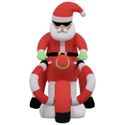 VidaXL Christmas Inflatable Santa On Motorcycle LED 158 Cm -Deals Vidaxl Store image 5 345305