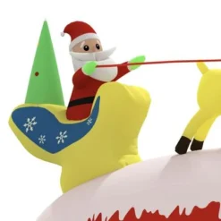 VidaXL Christmas Inflatable Santa And Reindeer Decoration LED 145 Cm -Deals Vidaxl Store image 5 345329