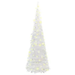 VidaXL Artificial Christmas Tree Pop-up 50 LEDs White 120 Cm 15 VidaXL Artificial Christmas Tree Pop-up 50 LEDs White 120 Cm -Deals Vidaxl Store image 5 357752