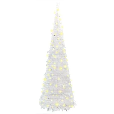 VidaXL Artificial Christmas Tree Pop-up 50 LEDs White 120 Cm 7 VidaXL Artificial Christmas Tree Pop-up 50 LEDs White 120 Cm - Image 5