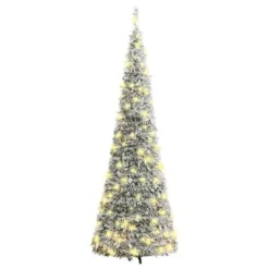 VidaXL Artificial Christmas Tree Pop-up Flocked Snow 50 LEDs 120 Cm -Deals Vidaxl Store image 5 357756