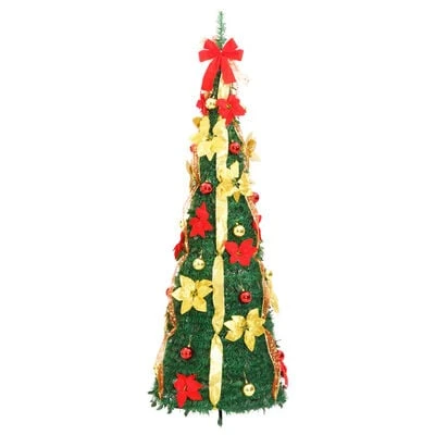 VidaXL Artificial Christmas Tree Pop-up 50 LEDs Green 120 Cm 7 VidaXL Artificial Christmas Tree Pop-up 50 LEDs Green 120 Cm - Image 5