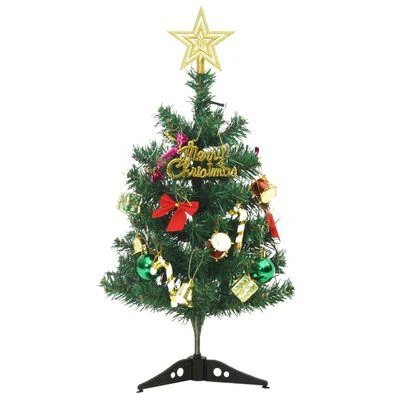 VidaXL Mini Artificial Pre-lit Christmas Tree With 20 LEDs Green 45 Cm 7 VidaXL Mini Artificial Pre-lit Christmas Tree With 20 LEDs Green 45 Cm - Image 5