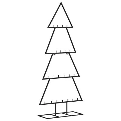 VidaXL Metal Christmas Tree For Decoration Black 125 Cm 7 VidaXL Metal Christmas Tree For Decoration Black 125 Cm - Image 5