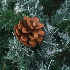VidaXL Frosted Christmas Tree With Pinecones 150 Cm 13 VidaXL Frosted Christmas Tree With Pinecones 150 Cm -Deals Vidaxl Store image 5 60177