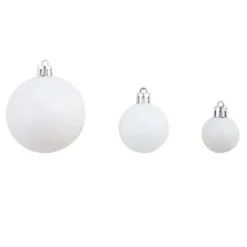 VidaXL 100 Piece Christmas Ball Set 3/4/6 Cm White/Grey -Deals Vidaxl Store image 6 245717