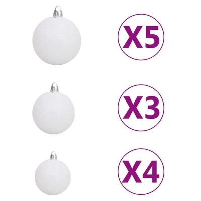 VidaXL Artificial Pre-lit Christmas Tree With Ball Set 65 Cm Green 8 VidaXL Artificial Pre-lit Christmas Tree With Ball Set 65 Cm Green - Image 6