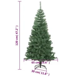 VidaXL Artificial Christmas Tree With Stand 120 Cm 230 Branches 14 VidaXL Artificial Christmas Tree With Stand 120 Cm 230 Branches -Deals Vidaxl Store image 6 328422