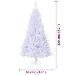VidaXL Artificial Christmas Tree With Thick Branches White 120 Cm PVC 14 VidaXL Artificial Christmas Tree With Thick Branches White 120 Cm PVC -Deals Vidaxl Store image 6 328426