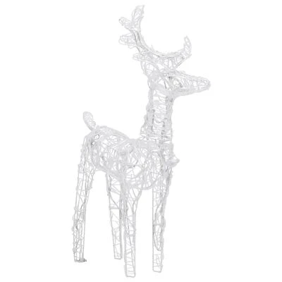 VidaXL Reindeers & Sleigh Christmas Decoration 160 LEDs 130 Cm Acrylic 8 VidaXL Reindeers & Sleigh Christmas Decoration 160 LEDs 130 Cm Acrylic - Image 6