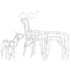 VidaXL 3 Piece Christmas Light Display Reindeers 229 LEDs -Deals Vidaxl Store image 6 328540
