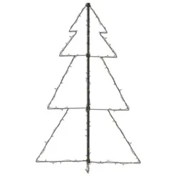 VidaXL Christmas Cone Tree 160 LEDs Indoor And Outdoor 78x120 Cm -Deals Vidaxl Store image 6 328561