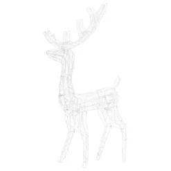 VidaXL Acrylic Reindeer Christmas Decoration 140 LEDs 120cm Colourful -Deals Vidaxl Store image 6 329784