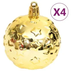 VidaXL 70 Piece Christmas Bauble Set Gold And Red -Deals Vidaxl Store image 6 330088