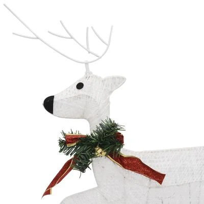 VidaXL Christmas Reindeers 2 Pcs White 40 LEDs 8 VidaXL Christmas Reindeers 2 Pcs White 40 LEDs - Image 6