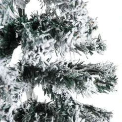 VidaXL Slim Artificial Half Christmas Tree With Flocked Snow 120 Cm -Deals Vidaxl Store image 6 344604