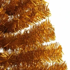 VidaXL Artificial Half Christmas Tree With Stand Gold 150 Cm PET -Deals Vidaxl Store image 6 344691