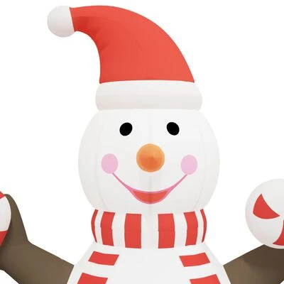 VidaXL Christmas Inflatable Snowman With LEDs 630 Cm 8 VidaXL Christmas Inflatable Snowman With LEDs 630 Cm - Image 6