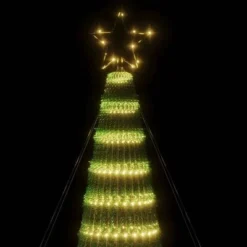 VidaXL Christmas Tree Light Cone 688 LEDs Warm White 300 Cm -Deals Vidaxl Store image 6 358159