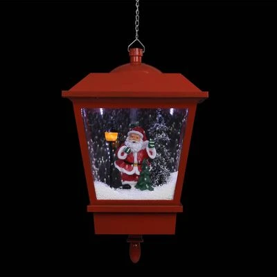 VidaXL Christmas Hanging Lamp With LED Light And Santa Red 27x27x45 Cm 9 VidaXL Christmas Hanging Lamp With LED Light And Santa Red 27x27x45 Cm - Image 7