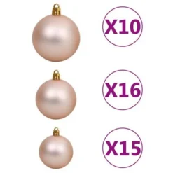 VidaXL Artificial Pre-lit Christmas Tree With Ball Set White 210 Cm 23 VidaXL Artificial Pre-lit Christmas Tree With Ball Set White 210 Cm -Deals Vidaxl Store image 7 3077635