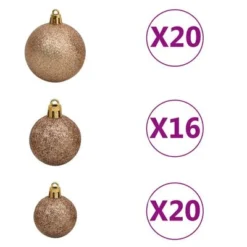 VidaXL Artificial Pre-lit Christmas Tree With Ball Set LEDs 400 Cm White 24 VidaXL Artificial Pre-lit Christmas Tree With Ball Set LEDs 400 Cm White -Deals Vidaxl Store image 7 3077839