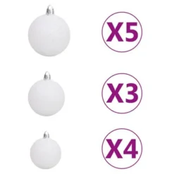 VidaXL Slim Pre-lit Christmas Tree With Ball Set Green 150 Cm PVC 27 VidaXL Slim Pre-lit Christmas Tree With Ball Set Green 150 Cm PVC -Deals Vidaxl Store image 7 3077908