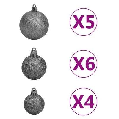 VidaXL Artificial Pre-lit Christmas Tree With Ball Set Green 120 Cm 9 VidaXL Artificial Pre-lit Christmas Tree With Ball Set Green 120 Cm - Image 7