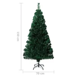 VidaXL Artificial Christmas Tree With Stand Green 150 Cm Fibre Optic -Deals Vidaxl Store image 7 329061