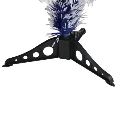 VidaXL Artificial Pre-lit Christmas Tree White&Blue 64 Cm Fibre Optic 9 VidaXL Artificial Pre-lit Christmas Tree White&Blue 64 Cm Fibre Optic - Image 7