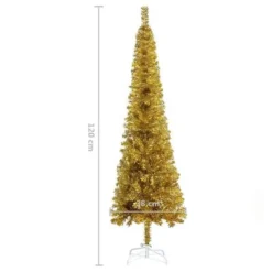 VidaXL Slim Christmas Tree Gold 120 Cm -Deals Vidaxl Store image 7 329232