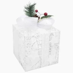 VidaXL Decorative Christmas Gift Boxes 3 Pcs White Outdoor Indoor -Deals Vidaxl Store image 7 329766