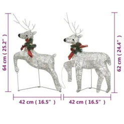 VidaXL Christmas Reindeers 2 Pcs Gold 40 LEDs 17 VidaXL Christmas Reindeers 2 Pcs Gold 40 LEDs -Deals Vidaxl Store image 7 342683