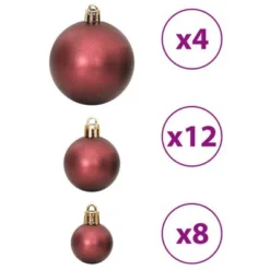 VidaXL Christmas Baubles 100 Pcs Champagne And Brown 3 / 4 / 6 Cm 28 VidaXL Christmas Baubles 100 Pcs Champagne And Brown 3 / 4 / 6 Cm -Deals Vidaxl Store image 7 356107