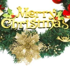 VidaXL Christmas Wreath With 15 LEDs Green 30 Cm -Deals Vidaxl Store image 7 357764