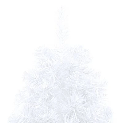 VidaXL Artificial Half Pre-lit Christmas Tree With Stand White 120 Cm PVC 10 VidaXL Artificial Half Pre-lit Christmas Tree With Stand White 120 Cm PVC - Image 8