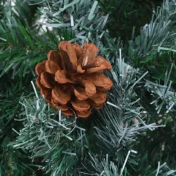 VidaXL Frosted Pre-lit Christmas Tree With Pinecones 150 Cm -Deals Vidaxl Store image 8 3077441