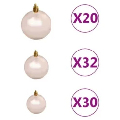 VidaXL Artificial Pre-lit Christmas Tree With Ball Set LEDs 400 Cm White 25 VidaXL Artificial Pre-lit Christmas Tree With Ball Set LEDs 400 Cm White -Deals Vidaxl Store image 8 3077839