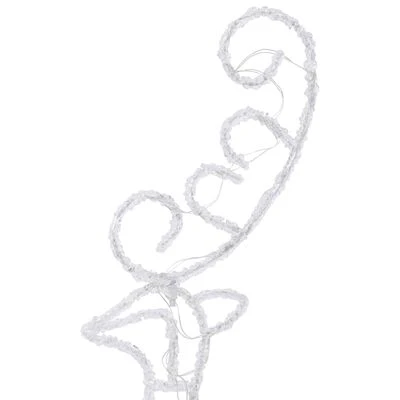 VidaXL Acrylic Christmas Flying Reindeer&Sleigh 260x21x87cm Blue 10 VidaXL Acrylic Christmas Flying Reindeer&Sleigh 260x21x87cm Blue - Image 8