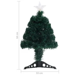 VidaXL Pre-lit Christmas Tree With Stand 64 Cm Fibre Optic -Deals Vidaxl Store image 8 329071